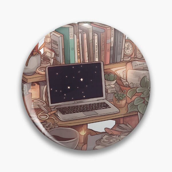 Item preview, cozy cute study room with fairy lights designed and sold by BabyDD.