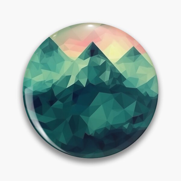 Item preview, Blue Polygon Mountain Range | Hike Camper Art designed and sold by JFFStore.
