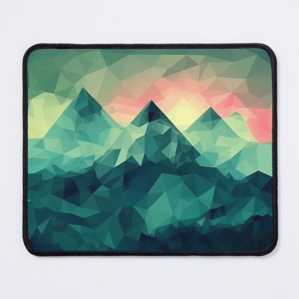 Item preview, Blue Polygon Mountain Range | Hike Camper Art designed and sold by JFFStore.