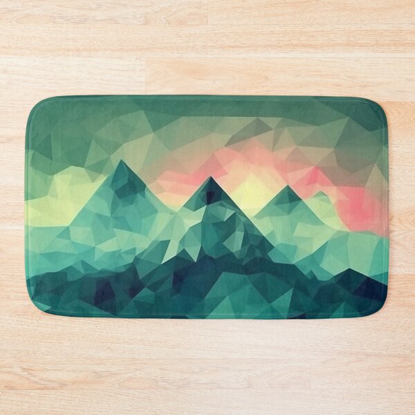 Item preview, Blue Polygon Mountain Range | Hike Camper Art designed and sold by JFFStore.