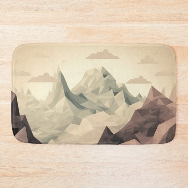 Item preview, Grey Polygon Mountain Range | Hike Camper Art designed and sold by JFFStore.