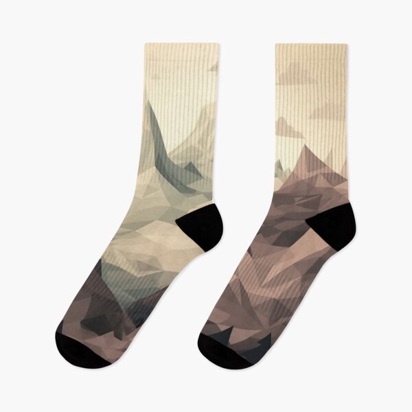 Item preview, Grey Polygon Mountain Range | Hike Camper Art designed and sold by JFFStore.