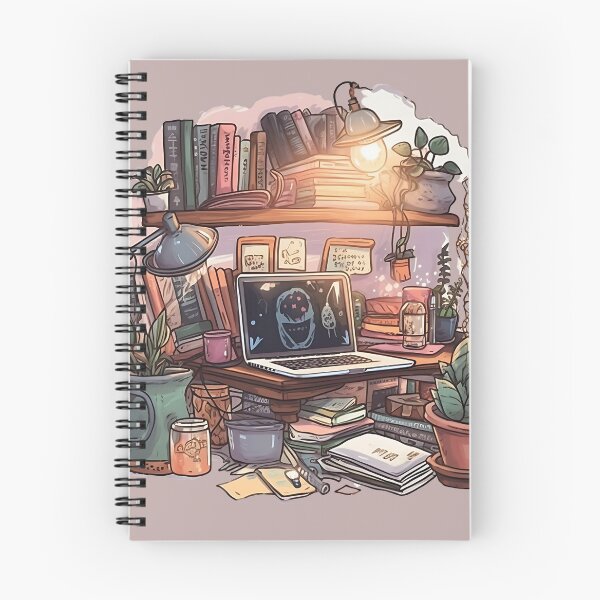 Item preview, cozy cute study room with fairy lights designed and sold by BabyDD.