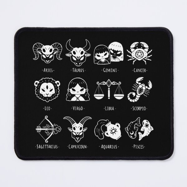 Item preview, Black Zodiac Signs designed and sold by xMorfina.