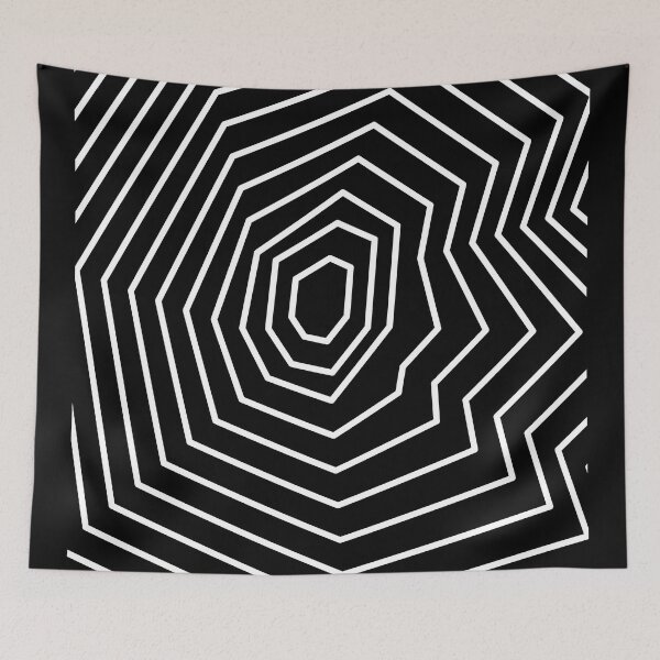 Item preview, Black and white abstract topograpy line art designed and sold by WordStruggle.
