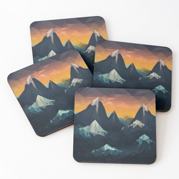 Item preview, Polygon Mountain Range | Hike Camper Art designed and sold by JFFStore.