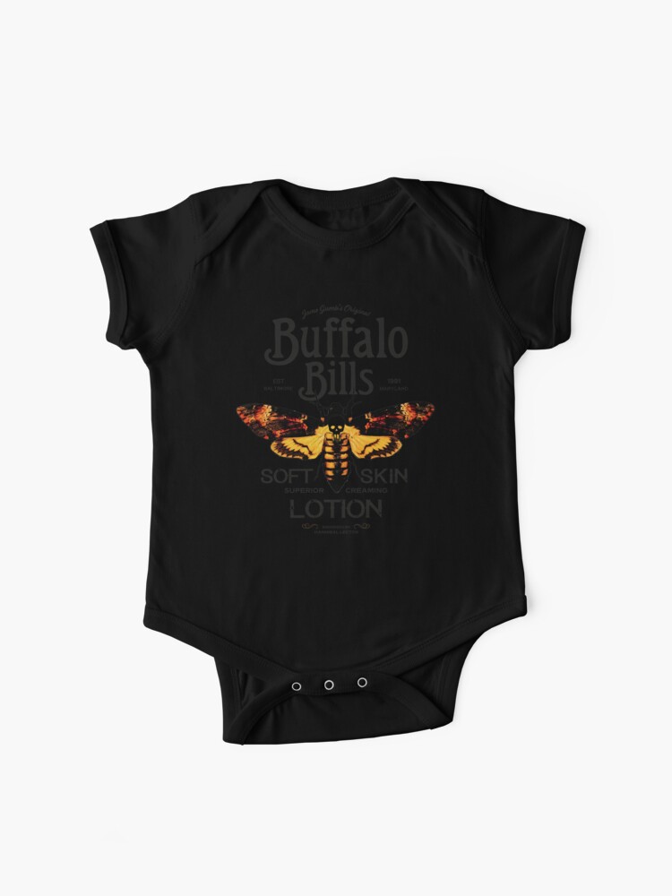 Thumbnail 1 of 2, Baby One-Piece, Silence Of The Lambs - Buffalo Bills Alternate Moth Variant designed and sold by Candywrap Studio®.