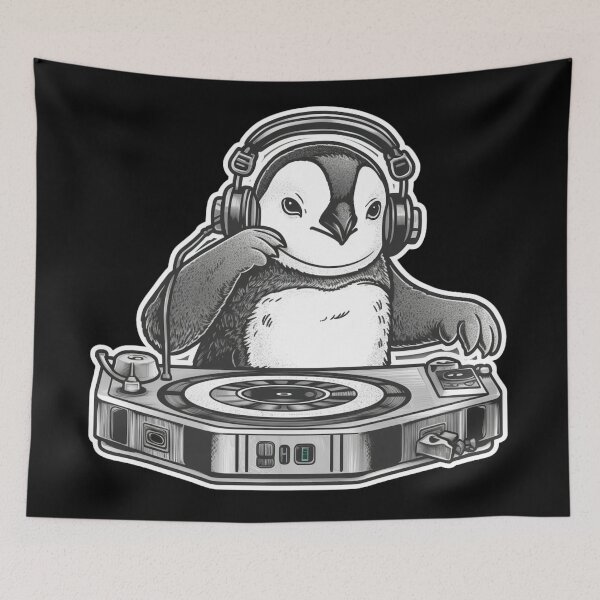 Item preview, Musical Penguin - Adorable and Playful Design for Music Lovers designed and sold by Dream-Palette.