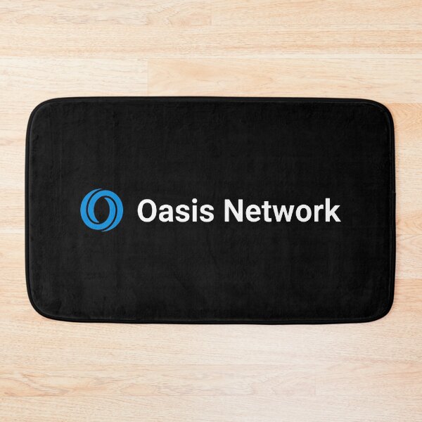 Item preview, Oasis Network ROSE Crypto Altcoin - Clean Horizontal White Text Logo with Blue Icon Variant 1 designed and sold by CryptoMoods.
