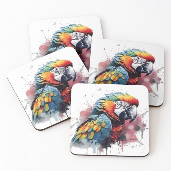 Item preview, Stylized and visually striking image of a parrot designed and sold by 3dleonardo.