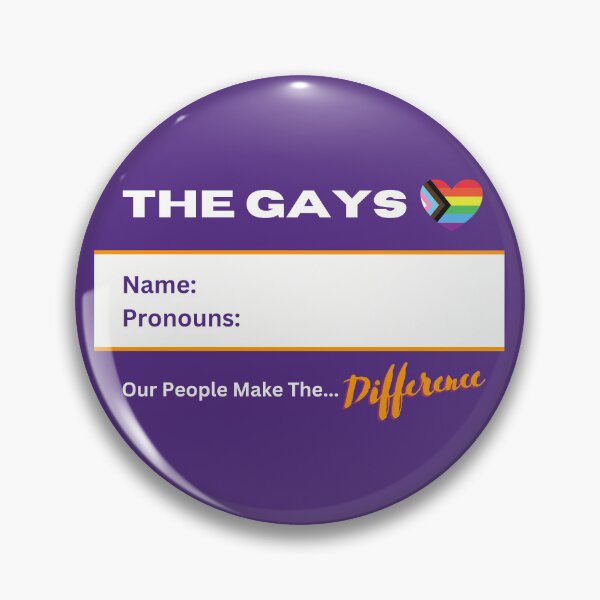 Item preview, Blank Pronouns Name and Pronouns Nametag Funny LGBTQ Pride Write your own pronouns designed and sold by Furia LGBTQ+ Accessories.