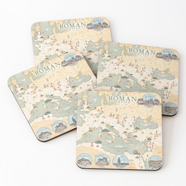 Item preview, The Roman Empire map 117 AD  designed and sold by QatlasMap Shop.