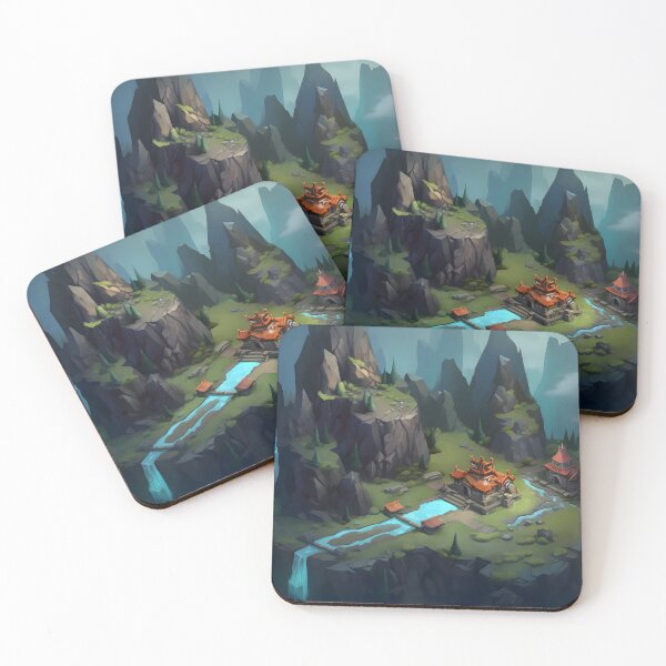 Item preview, Temple amidst floating mountains in an adventure game setting designed and sold by SingularityGeek.