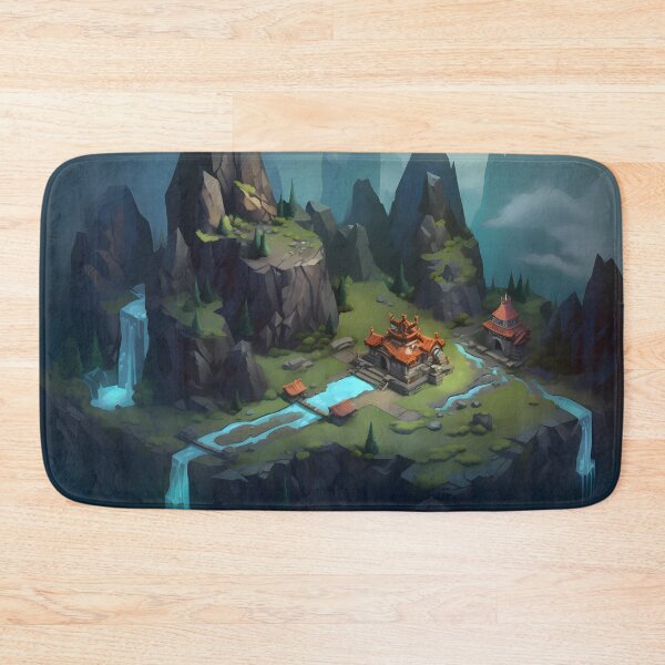 Item preview, Temple amidst floating mountains in an adventure game setting designed and sold by SingularityGeek.