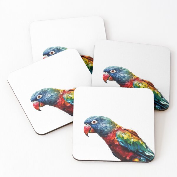Item preview, Stylized and visually striking image of a parrot designed and sold by 3dleonardo.