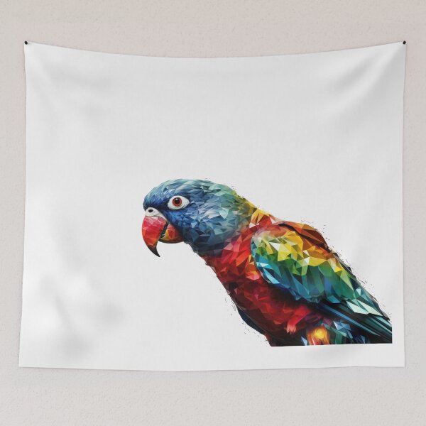Item preview, Stylized and visually striking image of a parrot designed and sold by 3dleonardo.