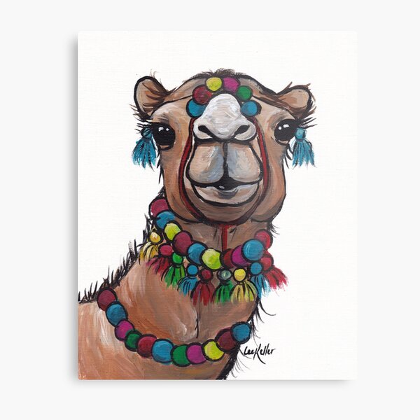 Item preview, Camel with Tassels art, cute camel art designed and sold by leekellerart.