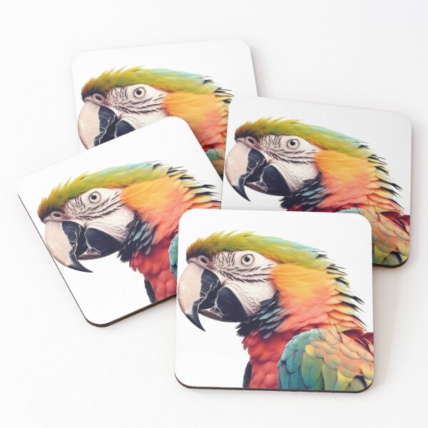Item preview, Stylized and visually striking image of a parrot designed and sold by 3dleonardo.