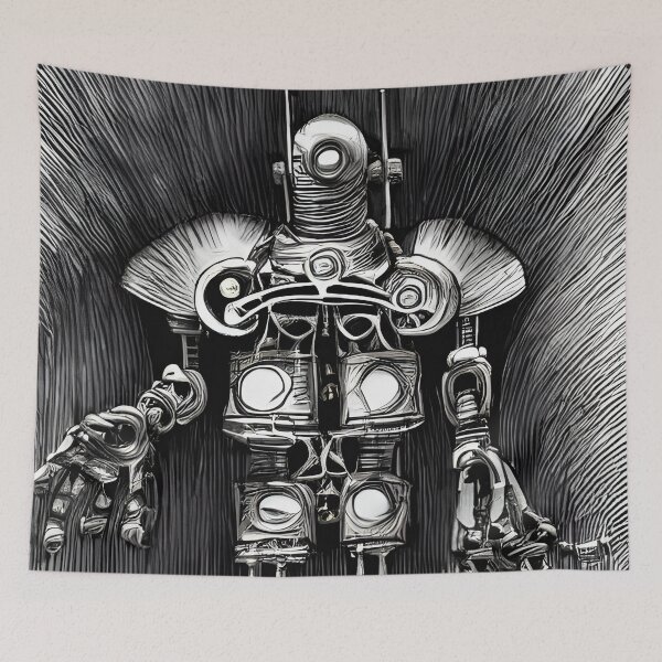 Item preview, Robot in the style of famous art. designed and sold by CRAFTER-MEDIA.