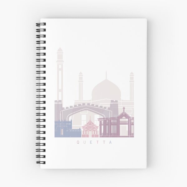 Item preview, QUETTA SKYLINE POSTER PASTEL designed and sold by paulrommer.