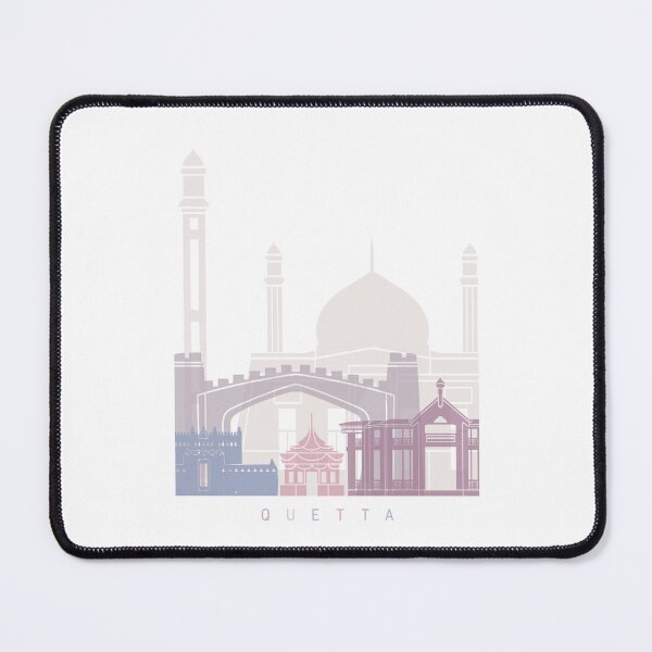 Item preview, QUETTA SKYLINE POSTER PASTEL designed and sold by paulrommer.