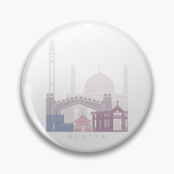 Item preview, QUETTA SKYLINE POSTER PASTEL designed and sold by paulrommer.