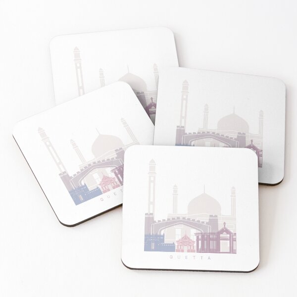 Item preview, QUETTA SKYLINE POSTER PASTEL designed and sold by paulrommer.