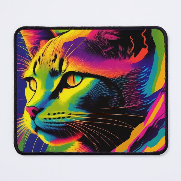 Item preview,  Colorful Swirl Cat by Perceptual Paradox Creations designed and sold by hobbit73.