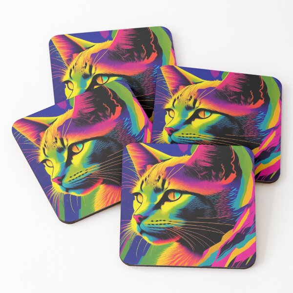 Item preview,  Colorful Swirl Cat by Perceptual Paradox Creations designed and sold by hobbit73.