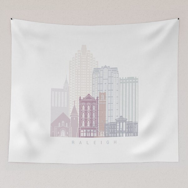 Item preview, RALEIGH SKYLINE POSTER PASTEL designed and sold by paulrommer.