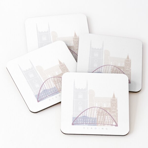 Item preview, READING SKYLINE POSTER PASTEL designed and sold by paulrommer.