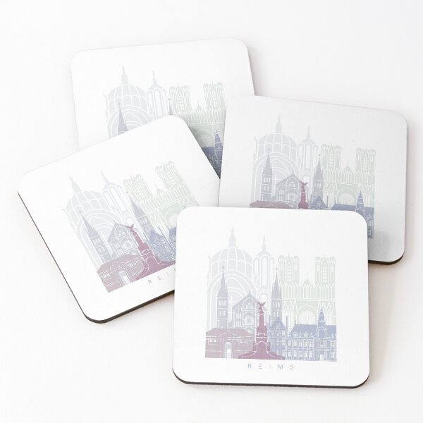 Item preview, REIMS SKYLINE POSTER PASTEL designed and sold by paulrommer.