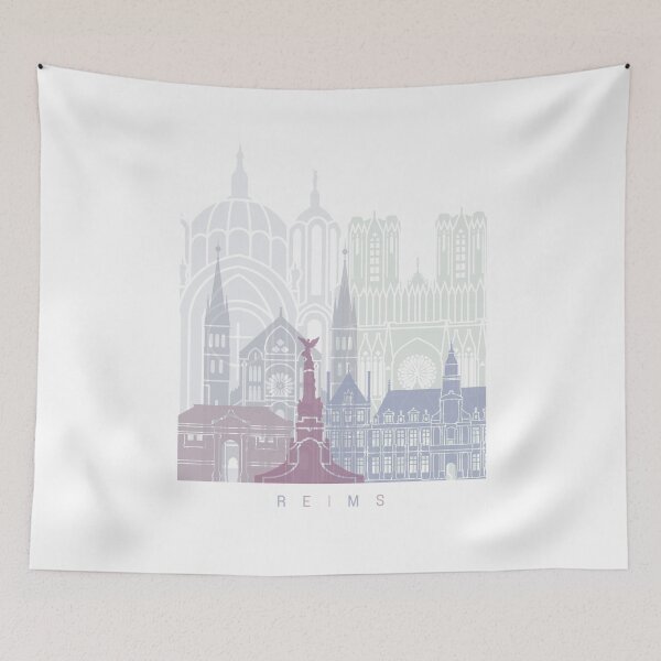 Item preview, REIMS SKYLINE POSTER PASTEL designed and sold by paulrommer.
