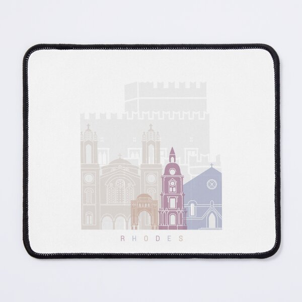 Item preview, RHODES SKYLINE POSTER PASTEL designed and sold by paulrommer.
