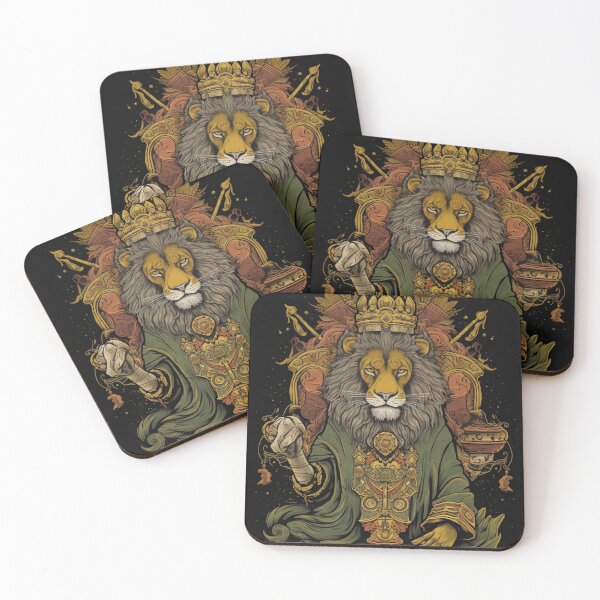 Item preview, rasta lion as  medieval saint  designed and sold by Bohabaz.
