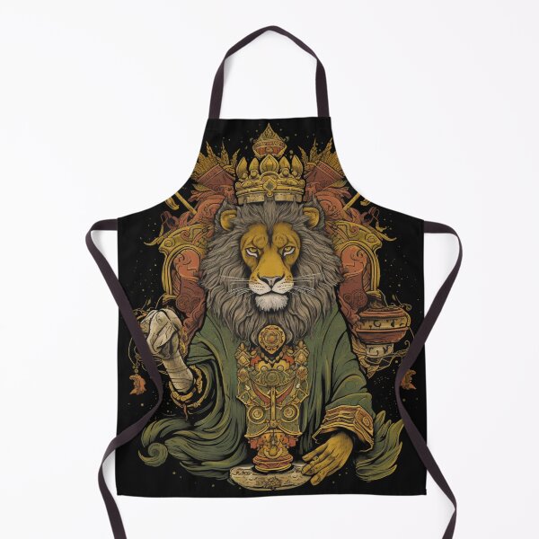 Item preview, rasta lion as medieval saint designed and sold by Bohabaz.