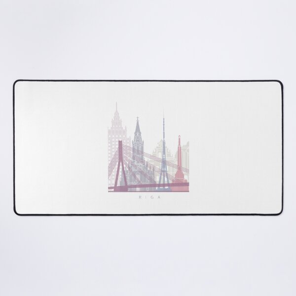 Item preview, RIGA SKYLINE POSTER PASTEL designed and sold by paulrommer.
