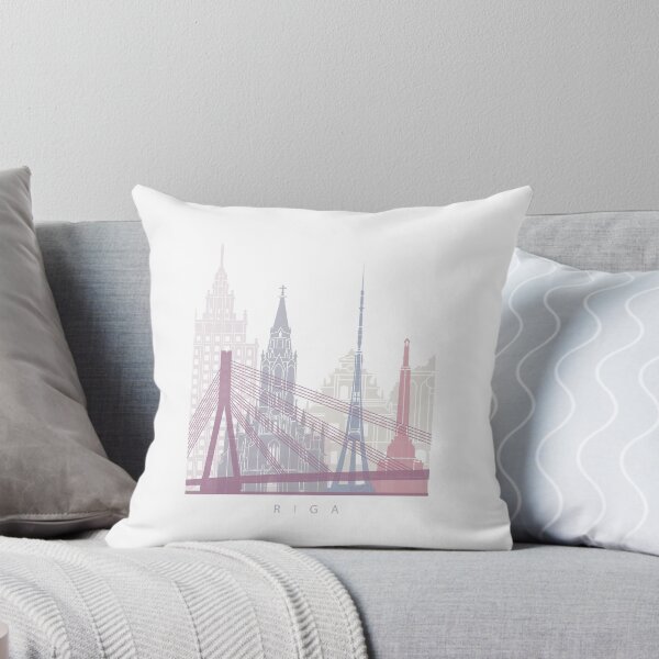 Item preview, RIGA  SKYLINE POSTER PASTEL designed and sold by paulrommer.