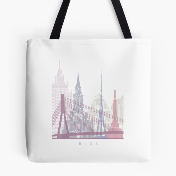 Item preview, RIGA  SKYLINE POSTER PASTEL designed and sold by paulrommer.