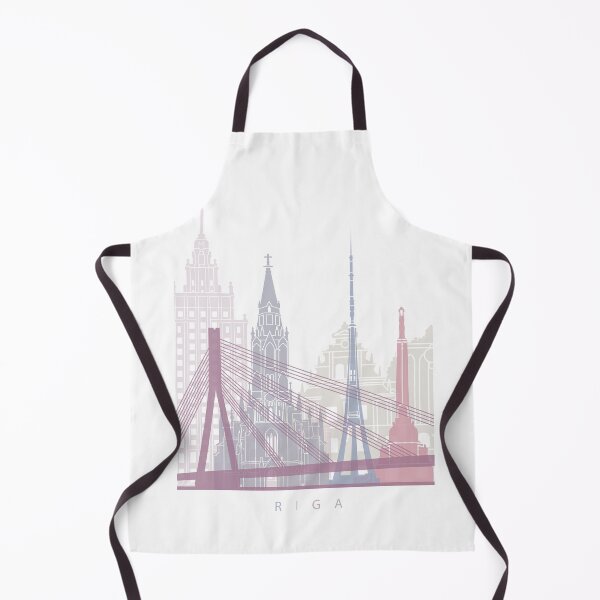Item preview, RIGA SKYLINE POSTER PASTEL designed and sold by paulrommer.
