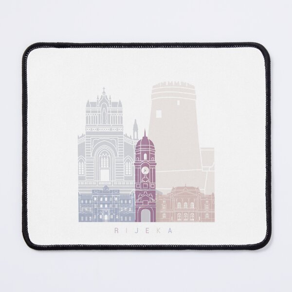 Item preview, RIJEKA SKYLINE POSTER PASTEL designed and sold by paulrommer.
