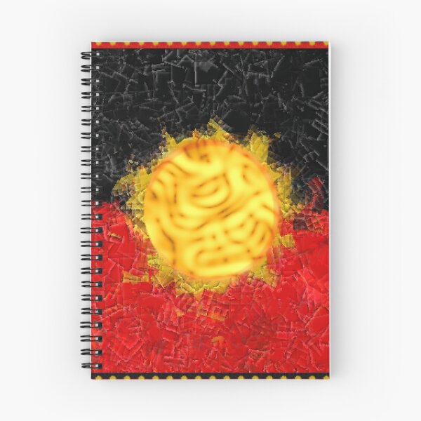 Item preview, AMAZING  AUSTRALIAN ABORIGINAL FLAG  ART EXPRESSION WITH SMALL FRAGMENTS SHAPES designed and sold by Ralek.