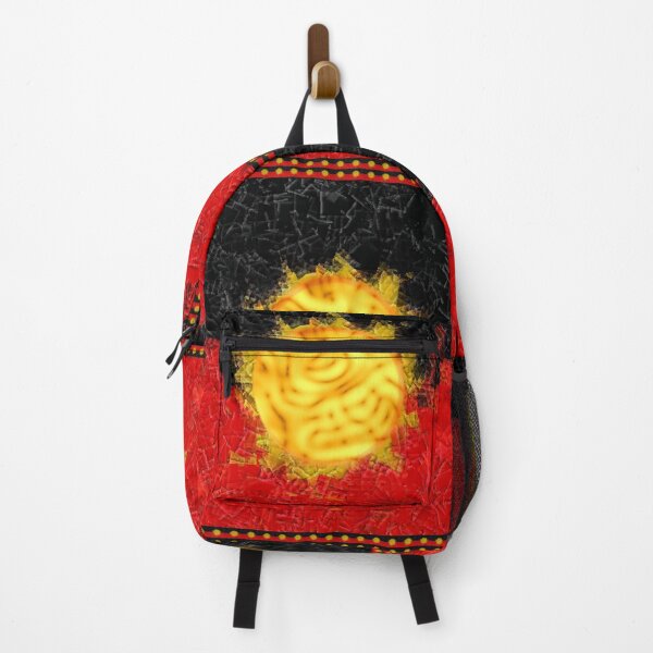 Item preview, AMAZING AUSTRALIAN ABORIGINAL FLAG ART EXPRESSION WITH SMALL FRAGMENTS SHAPES designed and sold by Ralek.