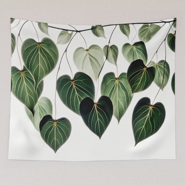Item preview, Green and Gold Vine Botanical Vine Leaves designed and sold by SceneInADream.