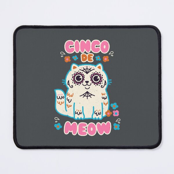 Item preview, Cinco de Meow - Kawaii Face Cat Pun Mexican Festival designed and sold by WeirdPunderful.