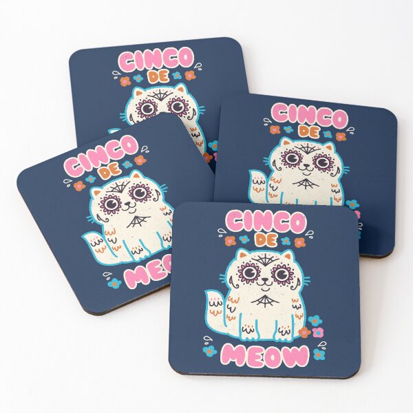 Item preview, Cinco de Meow - Kawaii Face Cat Pun Mexican Festival  designed and sold by WeirdPunderful.