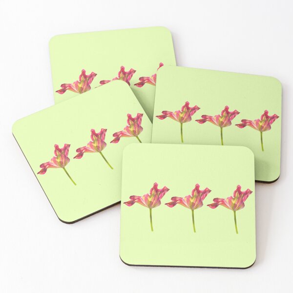 Item preview, 3 tulips with a light yellow-green background designed and sold by Binas-gallery.