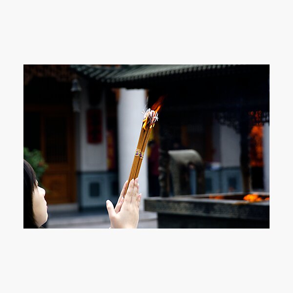 Fire and faith Photographic Print