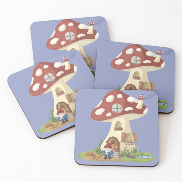 Item preview, Mushroom house  designed and sold by Purplepugprints.