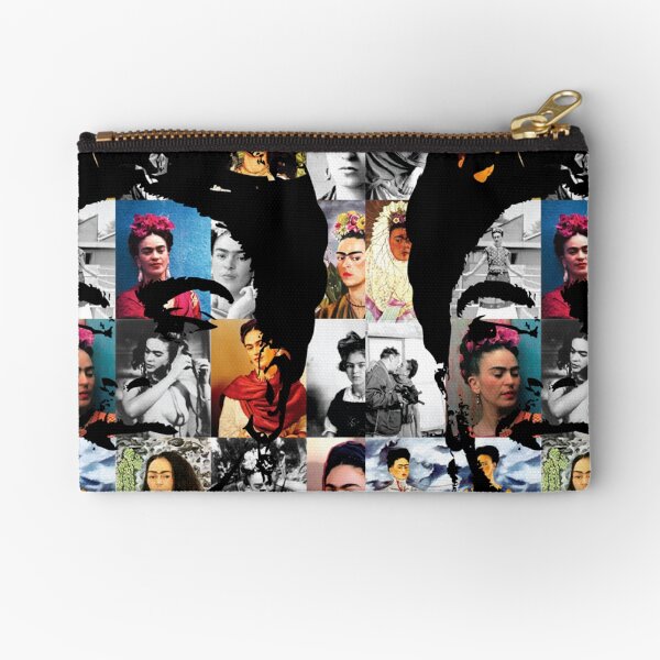Kahlo Collage Zipper Pouch